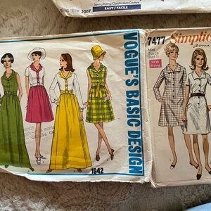 Vintage Vogue and Simplicity Sewing Patterns